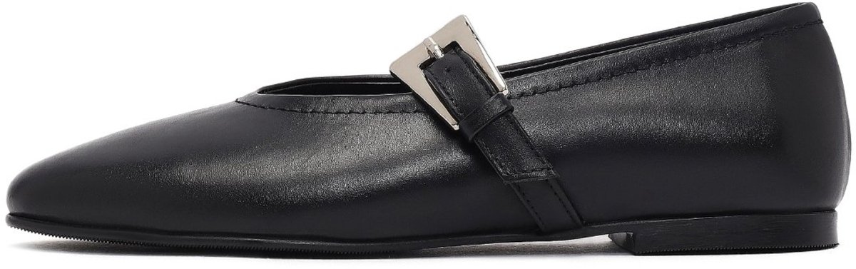 DERIMOD Ballerina Shoes Leather Ballerina Shoes