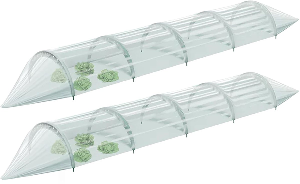 KOTARBAU 2 Stuks Kweektunnel, Plantentunnel, Tuintunnel, Folietunnel 30 x 240 cm