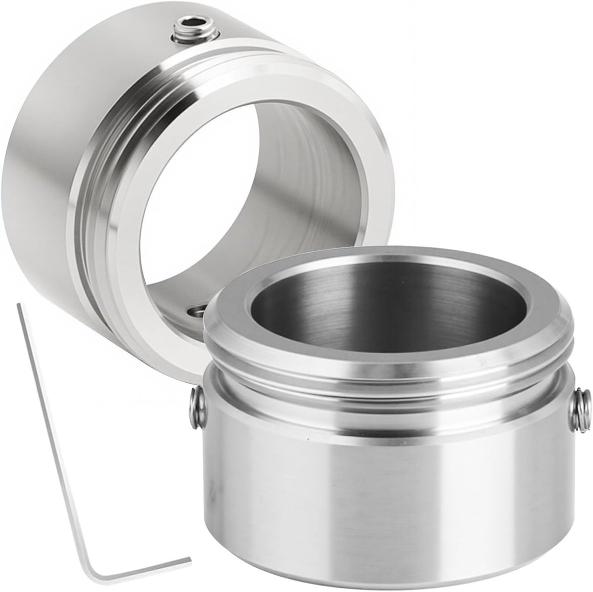 Thijox - 2 stuks 304 RVS Radiatorthermostaatadapter, M30 x 1,5 Verwarmingsventiel Adapter voor RA/RAV/RAVL Ventielen, Inclusief Inbussleutel, Duurzaam