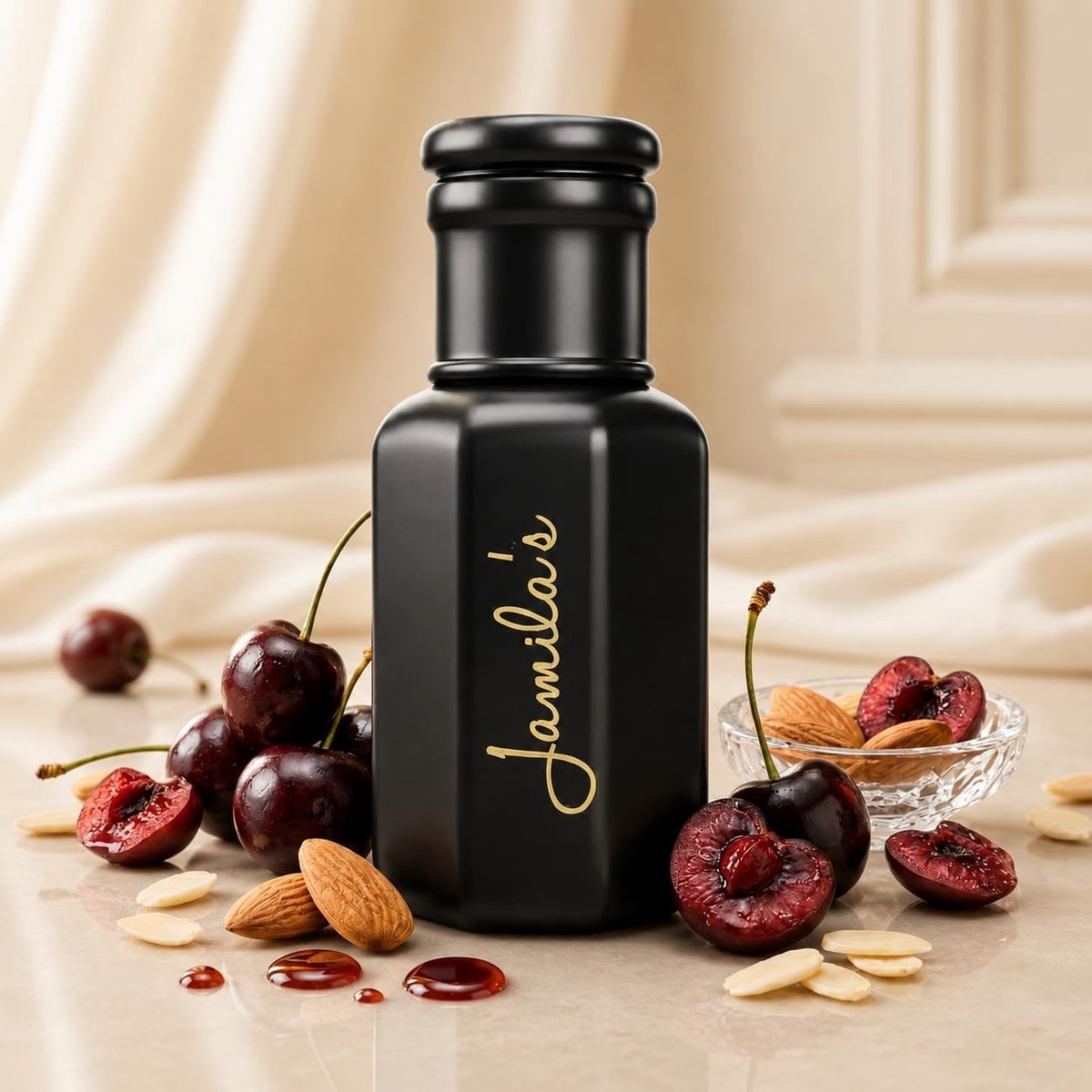 SnelShoppen - Jamila's Cherry Bomb Parfumolie 10ml - Zoete Kers Geur - Fruitige Unisex Arabische Parfumolie - Alcoholvrije Roll-On