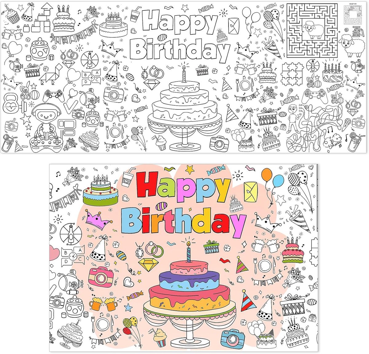 SnelShoppen - Giant Wandposter - Jumbo Kleur Posters voor Wanddecoratie, Slaapkamer, Woonkamer, Klaslokaal, DIY Schilderen, 183 x 76 cm