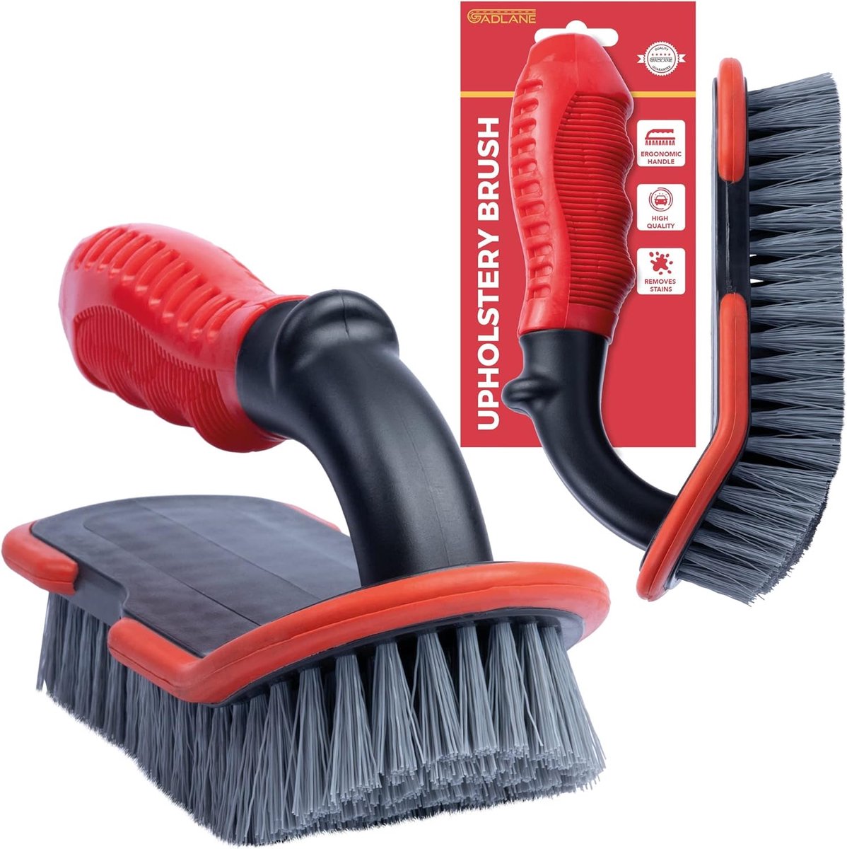 SnelShoppen - Car Carpet Cleaning Brush - Ergonomische Vloer- en Auto-reinigingsborstel met Stevige Haren voor Stof en Vuilverwijdering - Krasvrije Be
