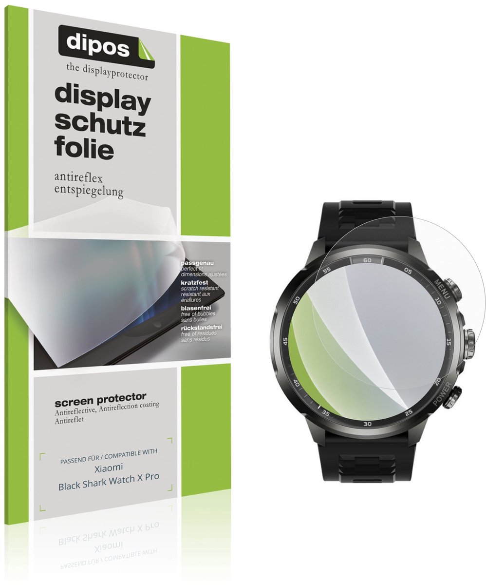 dipos – 6x Matte Beschermfolie geschikt voor Xiaomi Black Shark Watch X Pro | Krasbestendige & antireflecterende Screenprotector Ultra-Thin