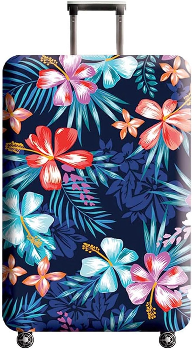 SnelShoppen - Luggage Cover - Beschermende Wasbare Kofferhoes - Elastische Spandex Kofferbeschermer met Bagagetag - Geschikt voor 18 tot 32 Inch Koffe