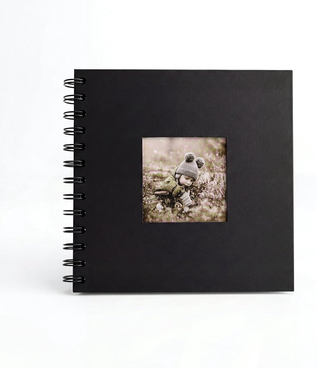 SnelShoppen - DIY Foto Album Scrapbook Album 30 Bladen/60 Pagina's Ringband Foto Boek voor Trouwen, Verjaardagen, Creatief Knutselen, Hoogwaardige Kar