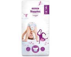 SnelShoppen - Ultra Dry Luiers Maat 6 (15+ kg) - 70 Stuks - Zacht & Absorberend - Voor Baby's - Voorkomt Lekkage - Ideaal voor Dagelijks Gebruik