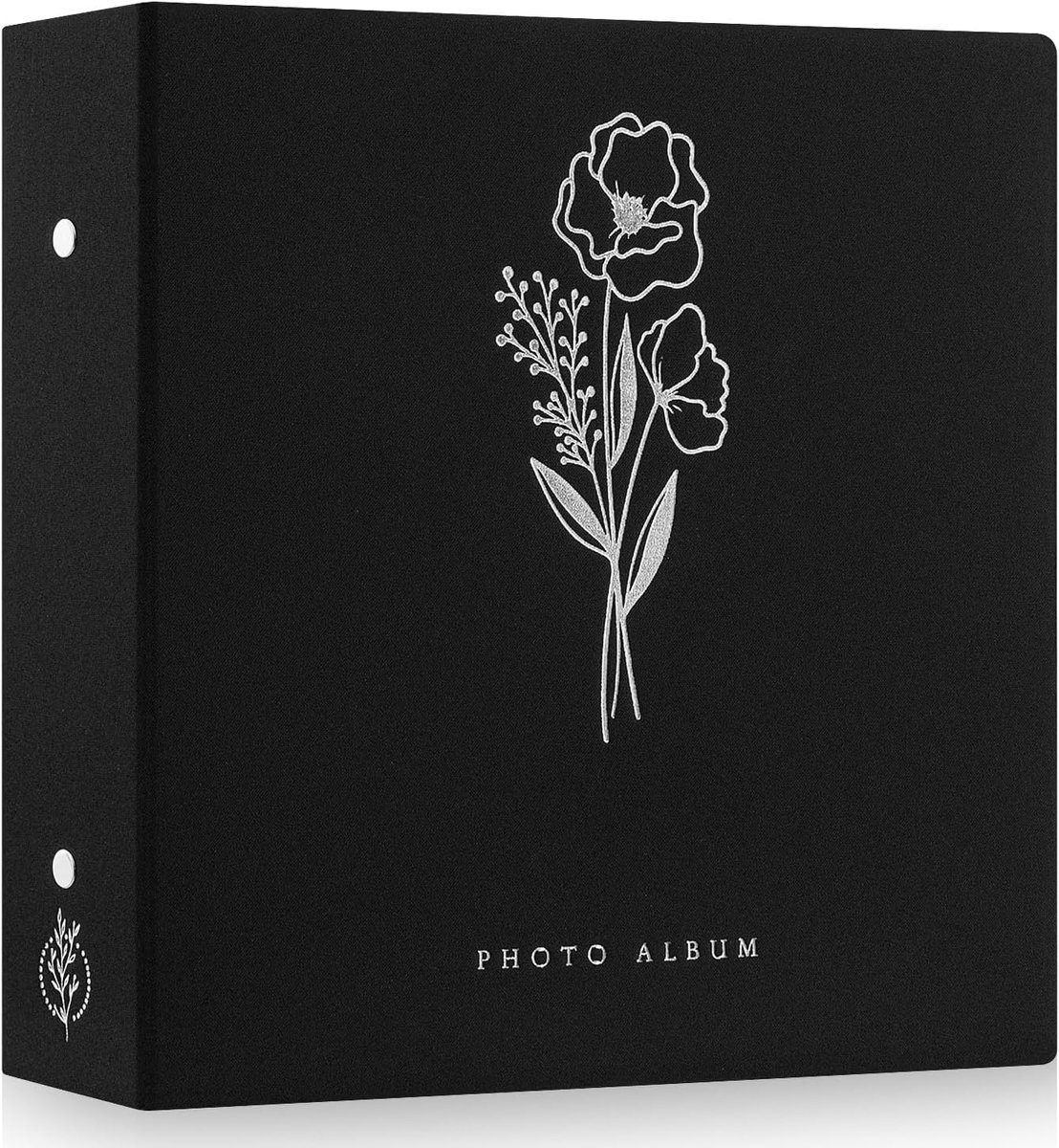 SnelShoppen - Fotoalbum 11x15 cm - 1000 Foto's - Prachtige Linnen Fotoboek Set - Geschikt voor Kinderen Jongens Meisjes - Zwart - Perfect voor Feesten