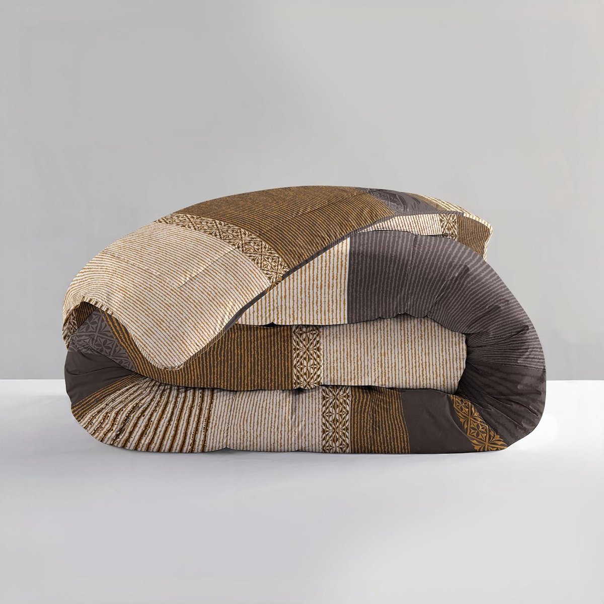 SnelShoppen - Dekbed zonder Overtrek - All-in One Lazy Hannah - Grijs - Eenpersoons 140x200 - Wasbaar - Inclusief Kussensloop voor Comfortabel Slapen