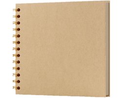 Fotoalbum - Scrapbooking Boek - 20,5 x 20,5 cm - 20 vellen - Foto Album - DIY Fotoalbum - DIY Scrapbook Album - Scrapbook - Plakboek - Robuuste omslag - voor reizen, vakanties en afstuderen - khaki