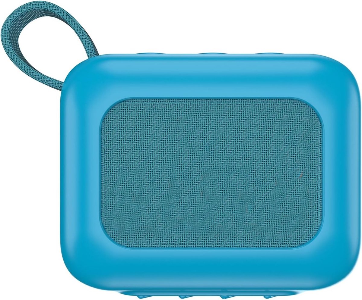 Duurzame silicone hoes voor ultra-portabele Bluetooth speaker, beschermende case accessoires in blauw voor JBL GO 4