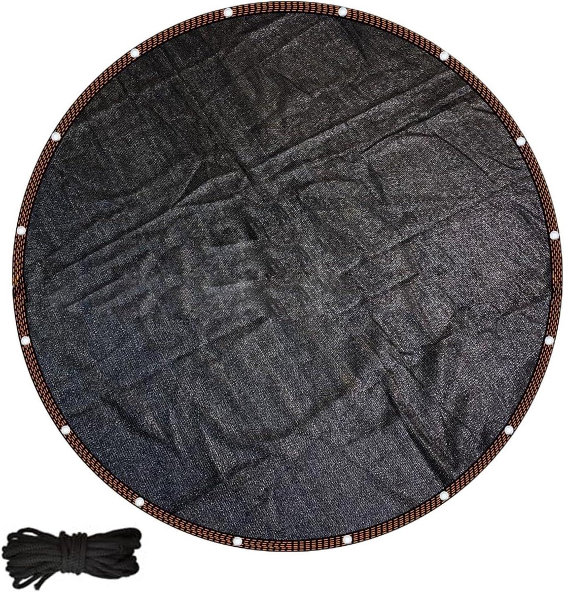 Trampoline Schaduwhoes - Beschermhoes Rond - Buiten Spelen - UV-Bescherming - 35 meter - Zwart