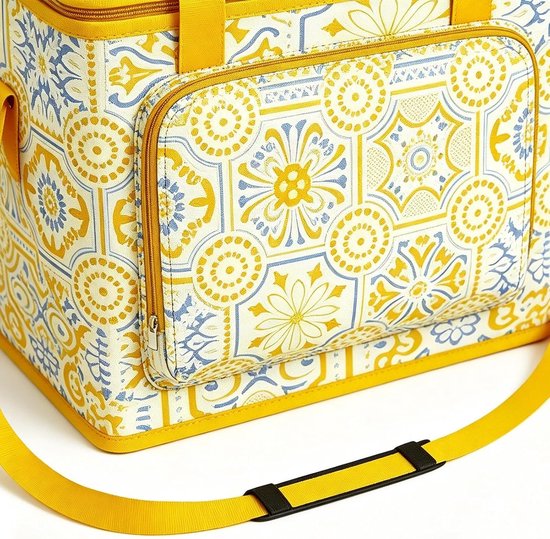 Geïsoleerde Picknickmand - Koeltas Transportbox - Eten Koel Houden - Waterdicht Met Rits - 35 x 25 x 6 cm — afbeelding 5
