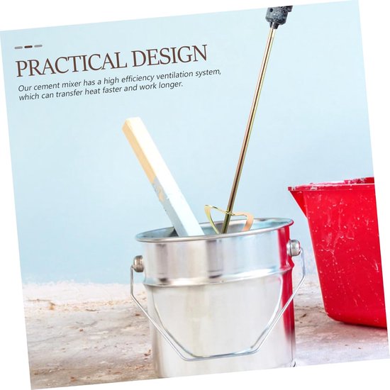 Boormixer Mengstaaf - Roerstaaf Verf - Materiaal Mengen - Duurzaam 45 Staal - 48.5x10.5cm - Goud — afbeelding 2