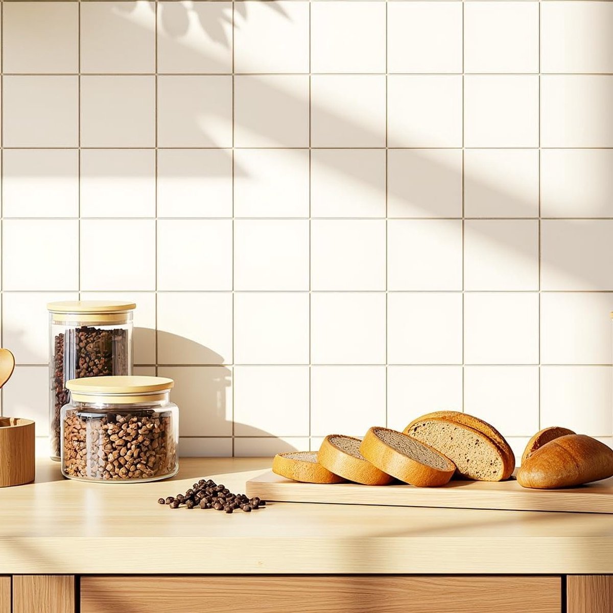 Zelfklevende Tegelstickers 15 x 15 cm - 48 Stuks PVC Wandtegels, Waterdicht en Ideaal voor Keuken en Badkamer, Makkelijk aan te Brengen en Onderhoudsvriendelijk