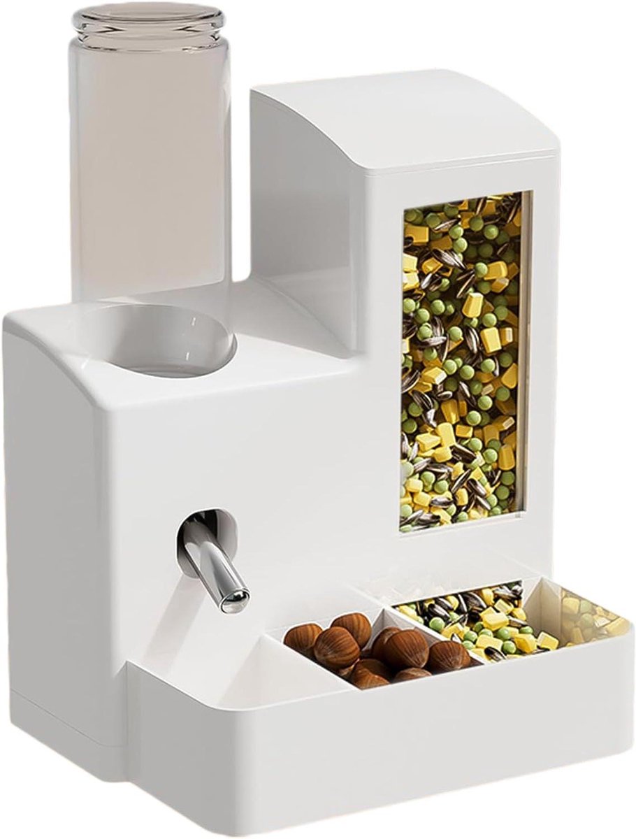Hamster Voerdispenser - Voerbal voor knaagdieren - Interactief voeren - Morsbestendig ontwerp - 120 ml - Transparant