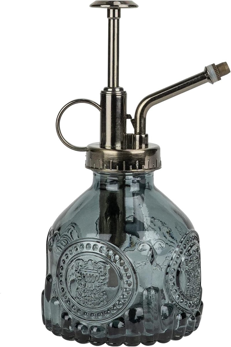 Plantenspuit van donkerkleurig glas - Drukspuit - Decoratief ontwerp - Eenvoudig in gebruik - Voor Binnengebruik