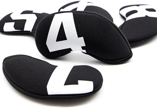 Golf Club Hoofd Covers - IJzeren Headcovers Wiggen - Golf Sport Bescherming - Waterdicht Neopreen Materiaal - 10 stuks/set - Grijs van GOLF — afbeelding 5