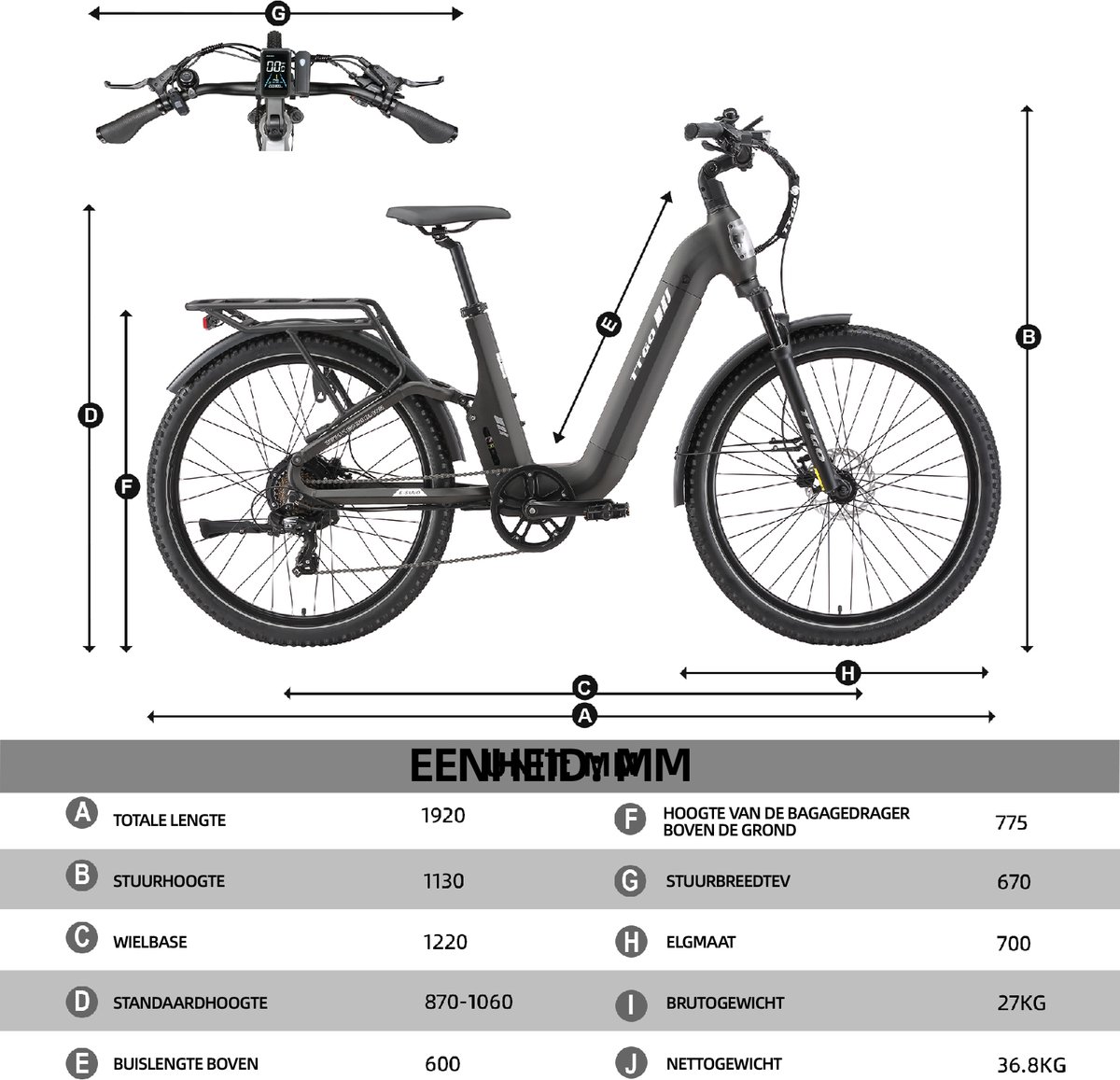 AMPERBIKE S.L. TTGO E-SUVO E-bike - 25 km/u - 27.5inch - 100km actieradius - 48V15Ah accu - 70NM thumbnail 3