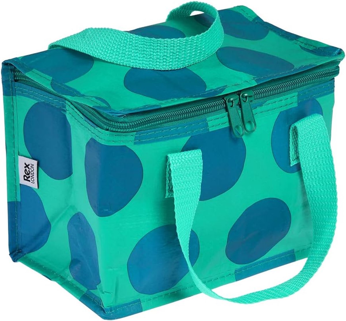 Rex London Blue on turquoise spotlight lunch bag - ShopVlot