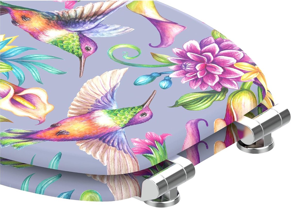 Sanilo toilet seat with soft closing mechanism I High-quality wooden toilet seat I Toilet lid in various motifs - ShopVlot