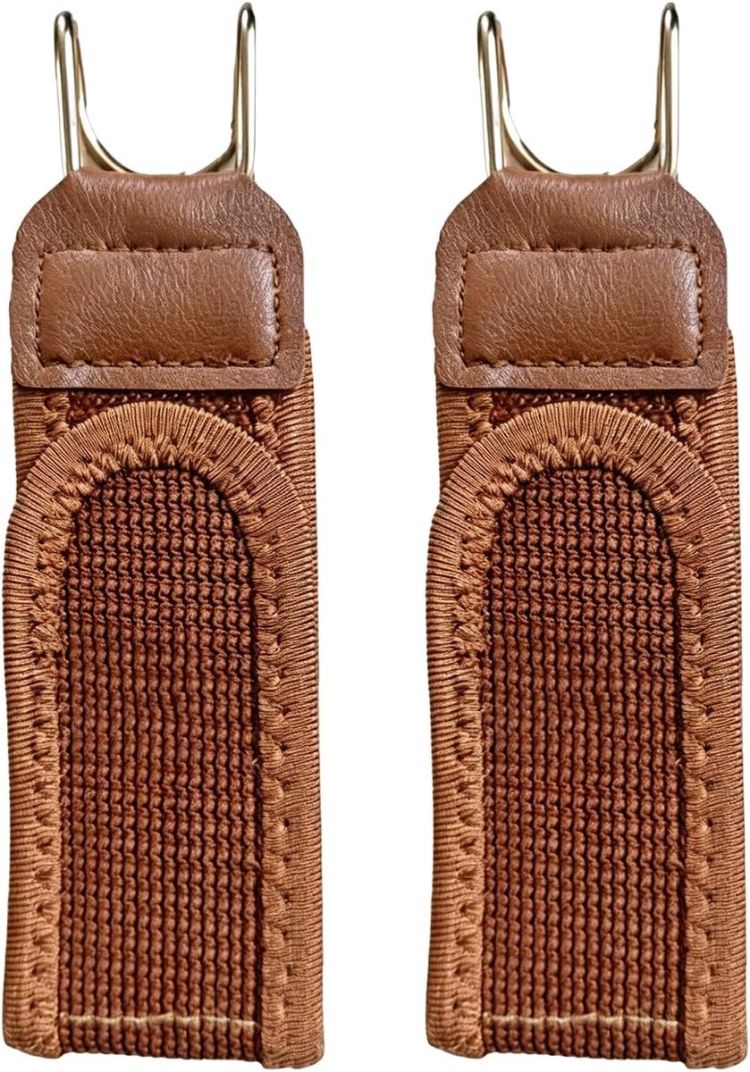 2 stuks riem zonder gesp - elastische riem met metalen haak, verstelbaar, uniseks, voor werk en dagelijks gebruik - ShopVlot