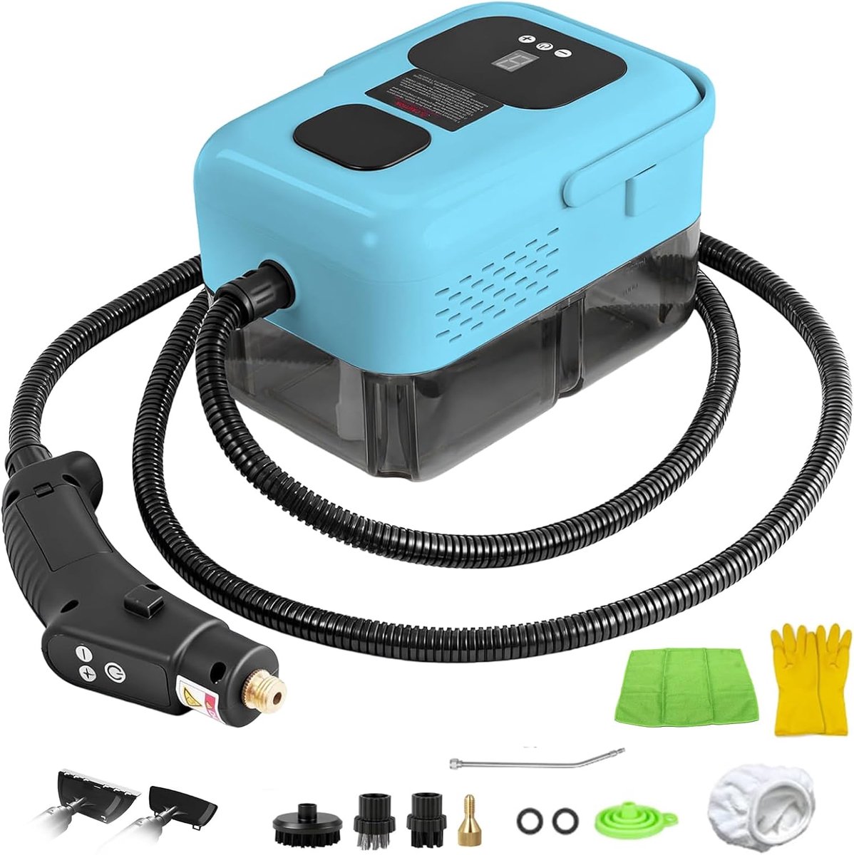 1500W Portable Steam Cleaner for Everything, 9-Stage Adjustment, 1.2L Water Tank, 3.0 Bar, Hand Steam Cleaner - ShopVlot