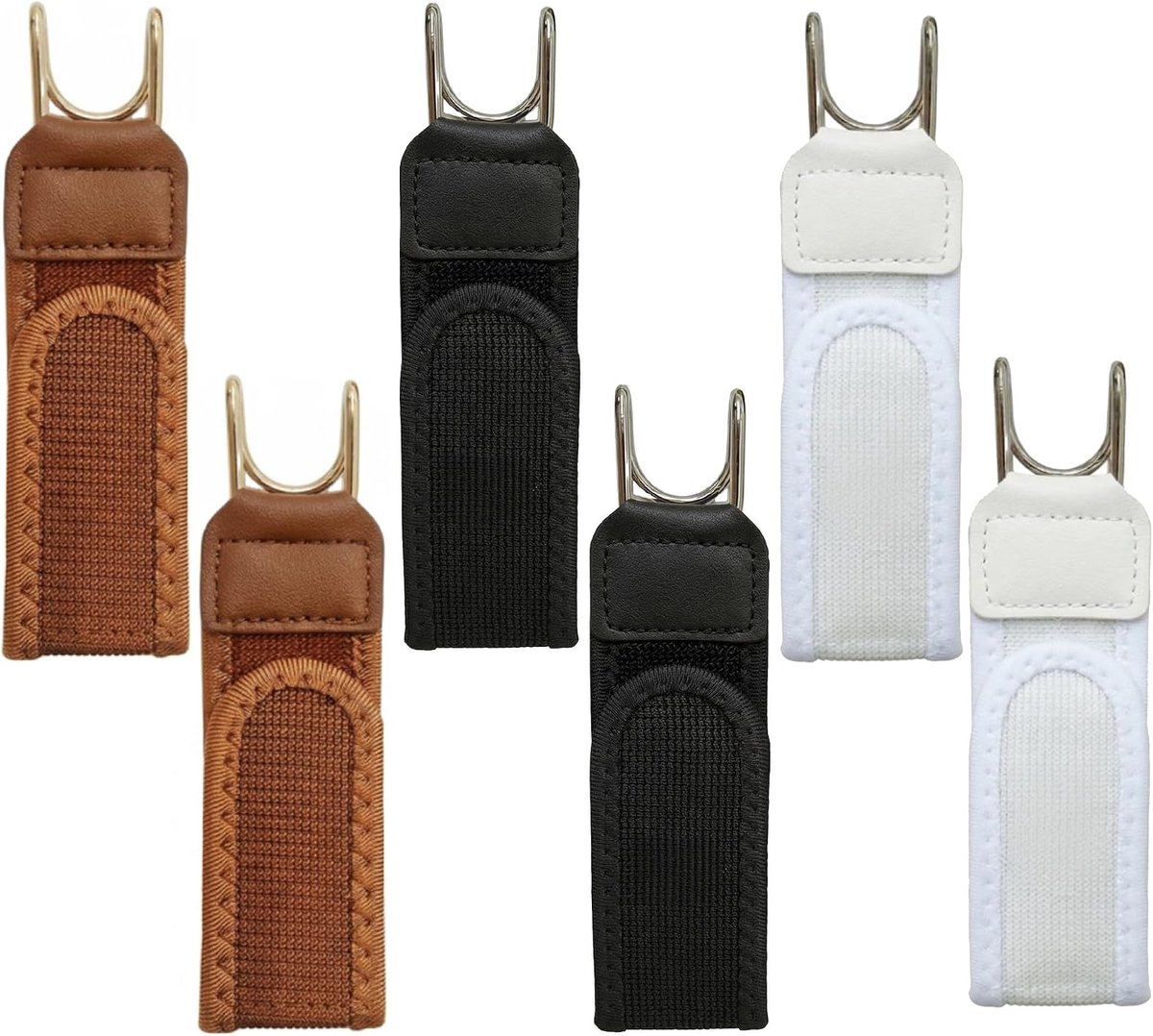 4 stuks riemen zonder gesp met metalen haken, heren dames elastische onzichtbare gesp riem - ShopVlot