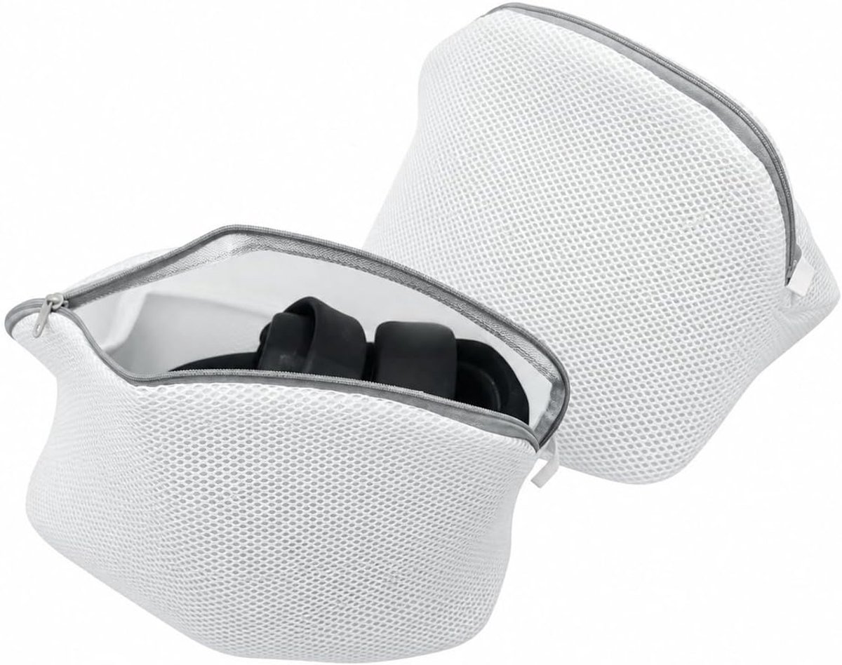 2 schoenwaszakken, 42 x 24 x 24 cm, net, ritssluiting, wasmachine - ShopVlot
