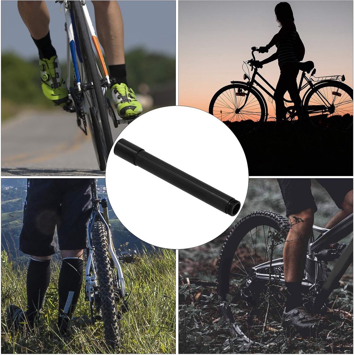 Thru Axle Front Wheel Thru Axle Bicycle Quick Release Adapter Thru Axle Hub Quick Release Mountain Bicycle Front Wheel - ShopVlot