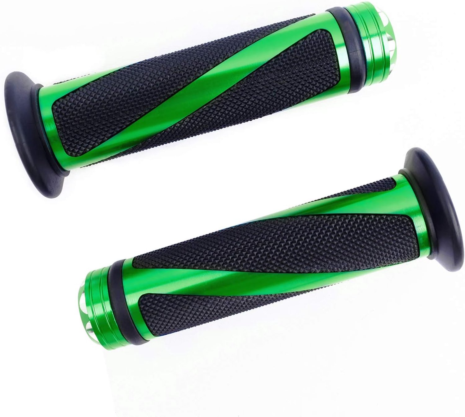 2pcs Motorcycle Handlebar Grips Handle Handlebar Rubber Aluminum Handles 22MM 7/8" Non-slip Universal for Motorcycle - ShopVlot