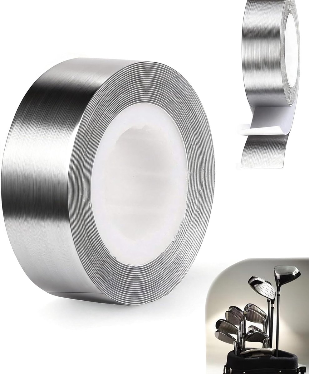 Lead tape 1.2cm x 107cm - Adhiestop tape - Flexibel en waterdicht - Voor golfclubs en tennisrackets - ShopVlot
