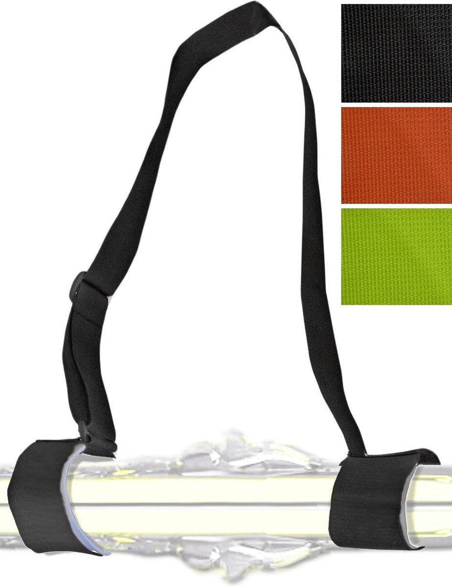 Ski draagriem - schouderriem voor ski's en stokken - universeel verstelbaar - handsfree ski transport - ShopVlot