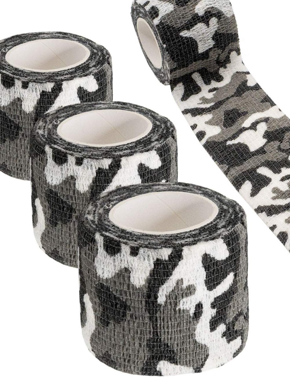 Camouflage Tape 4.5 m - Waterdicht - Herbruikbaar - Ideaal voor buitengebruik - ShopVlot