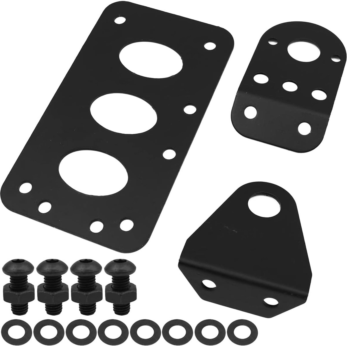 Motorfiets zijkant montagebeugel - aluminium legering - voor kenteken en achterlicht - veelzijdig te installeren - ShopVlot