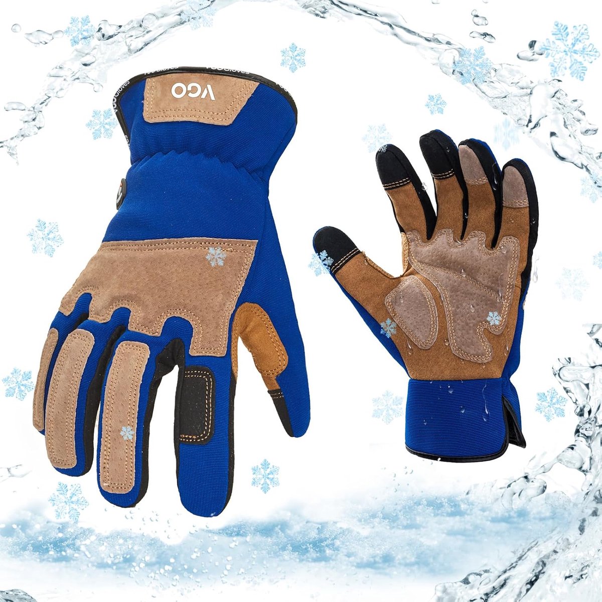 Winterhandschoenen voor mannen - Waterdicht - Thermisch - Ideaal voor tuinieren - ShopVlot