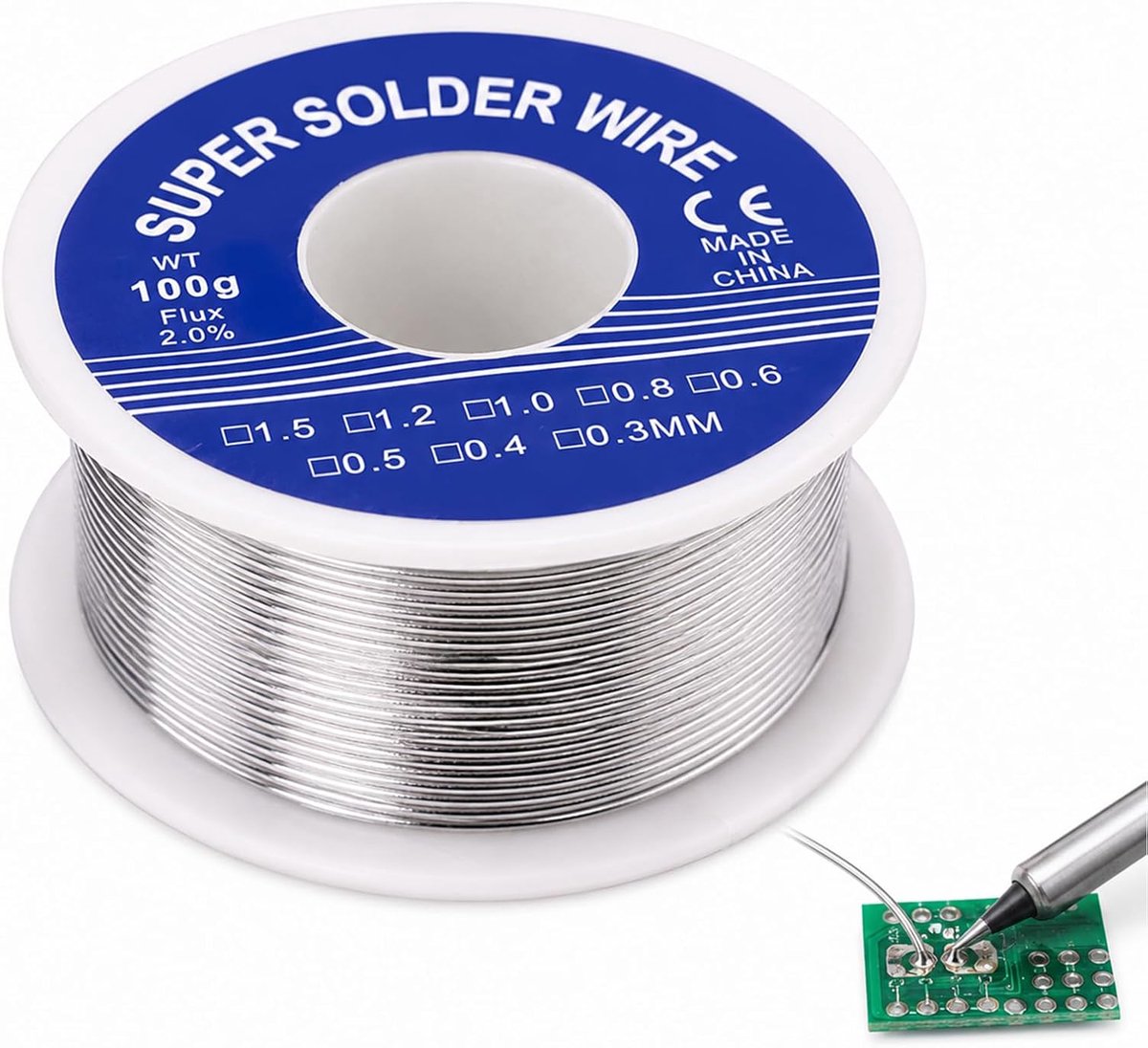 soldeerdraad 1 mm - professionele soldeertin - smeltpunt 280 °C - betrouwbaar voor elektrisch solderen - ShopVlot