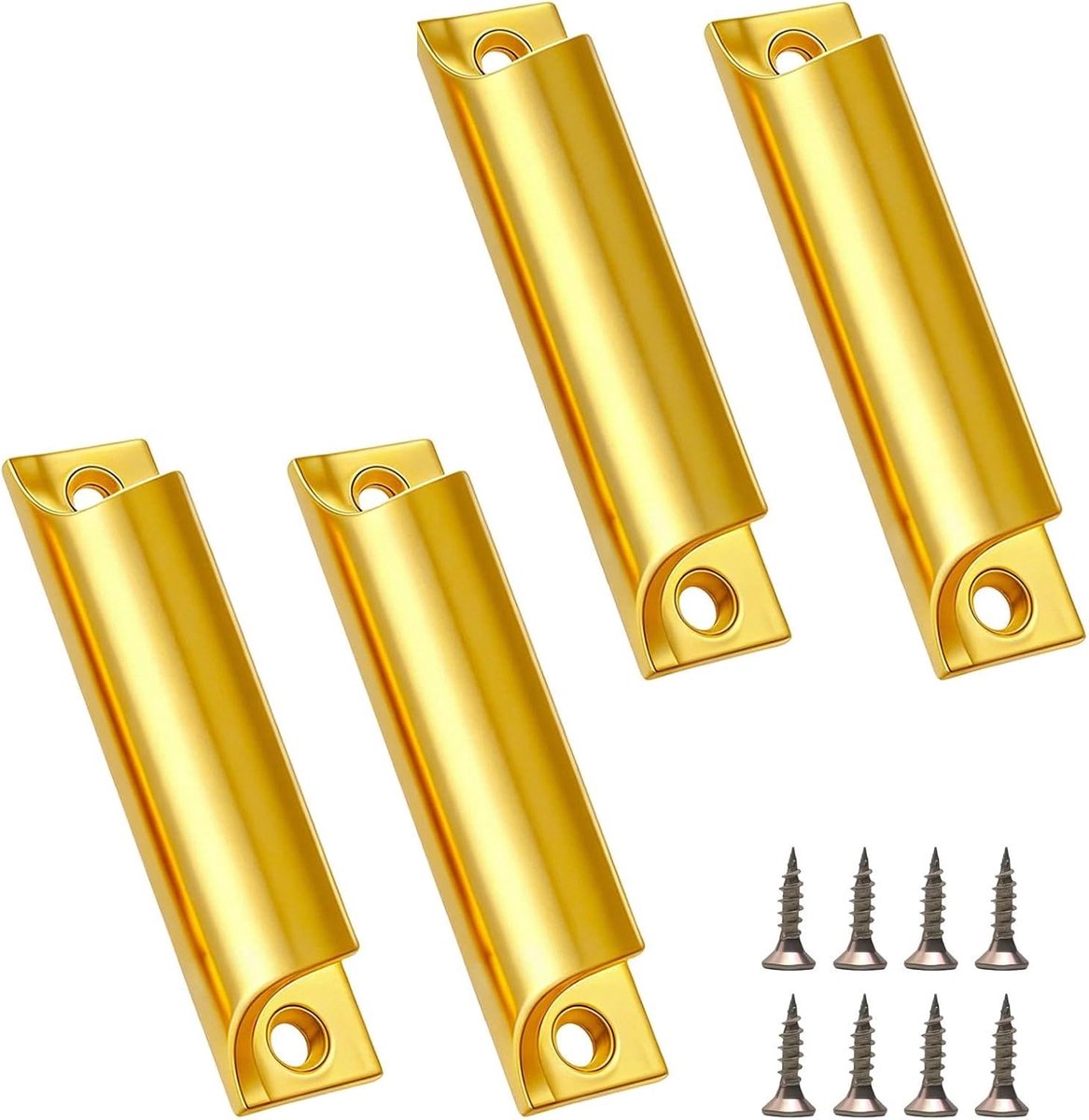 Terrasdeurgreep buiten 90 mm - Aluminiumlegering - Goud - Perfect voor deuren en ramen - ShopVlot