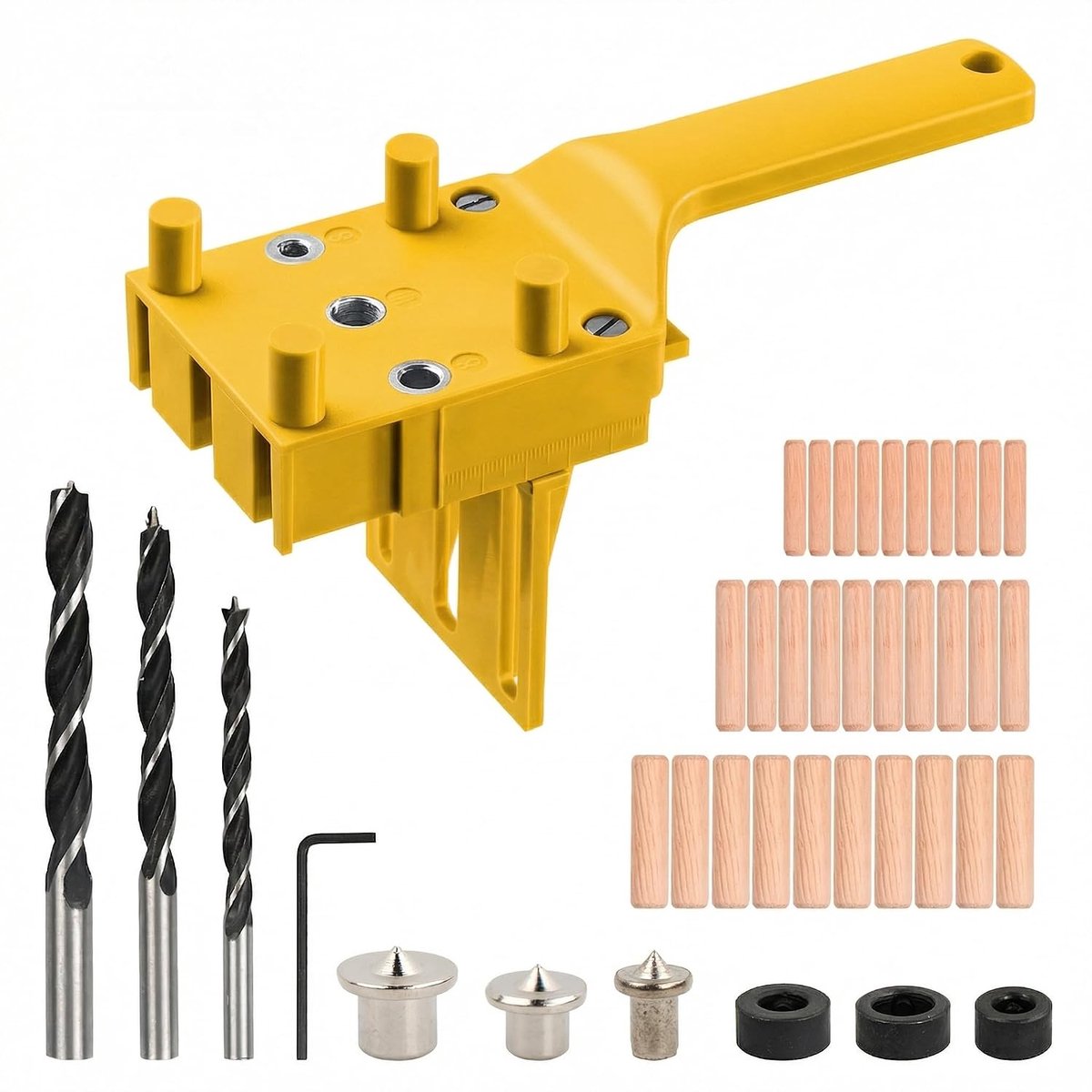Houtbewerking pluggenset 41 stuks - 6/8/10 mm boorgereedschap - complete oplossing voor houtprojecten - ShopVlot
