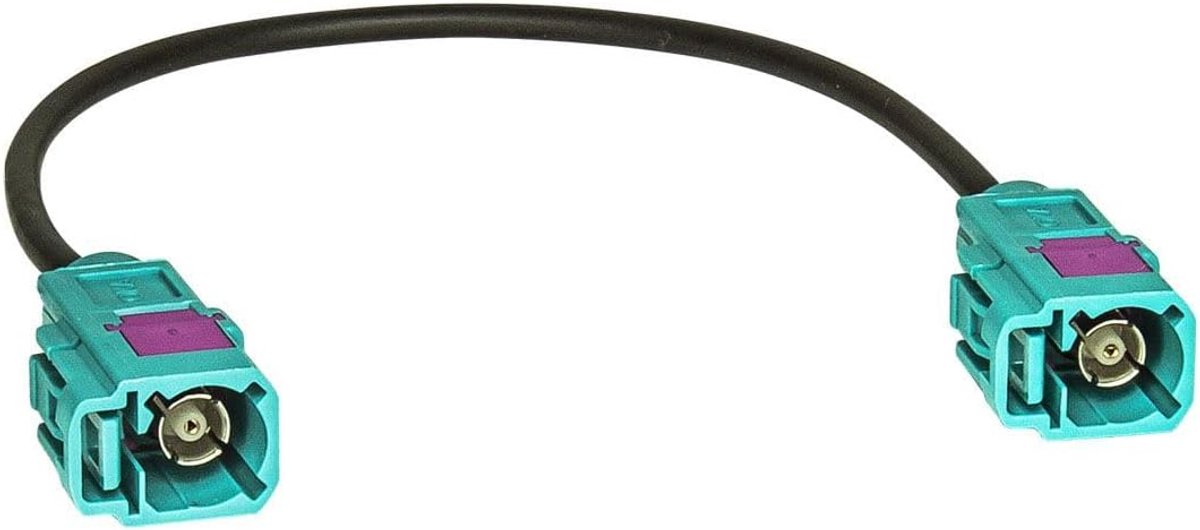 Fakra antenne verlengkabel 15 cm - RG174 kabel - waterblauw - ideaal voor navigatie en autoradio - m-winkel