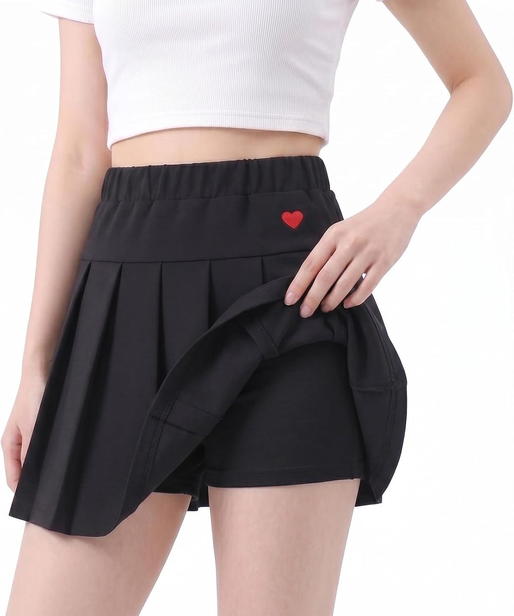 Girls Skirt Pants Skort 6-13 Years, Cotton Blend Elastic, Soft & Breathable for School and Daily Use - ShopVlot