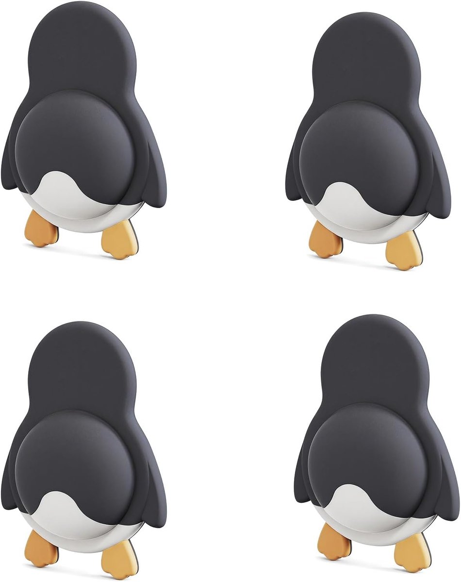 Deurstopper zelfklevend 55 x 80 mm - siliconen - schattige dierenfiguren - bescherming voor muren - ShopVlot