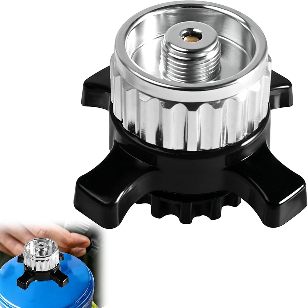 Ventielcartridge-adapter - voor Campingaz CV gaspatronen - Easy Clic compatibiliteit - ideaal voor campingkoken - ShopVlot