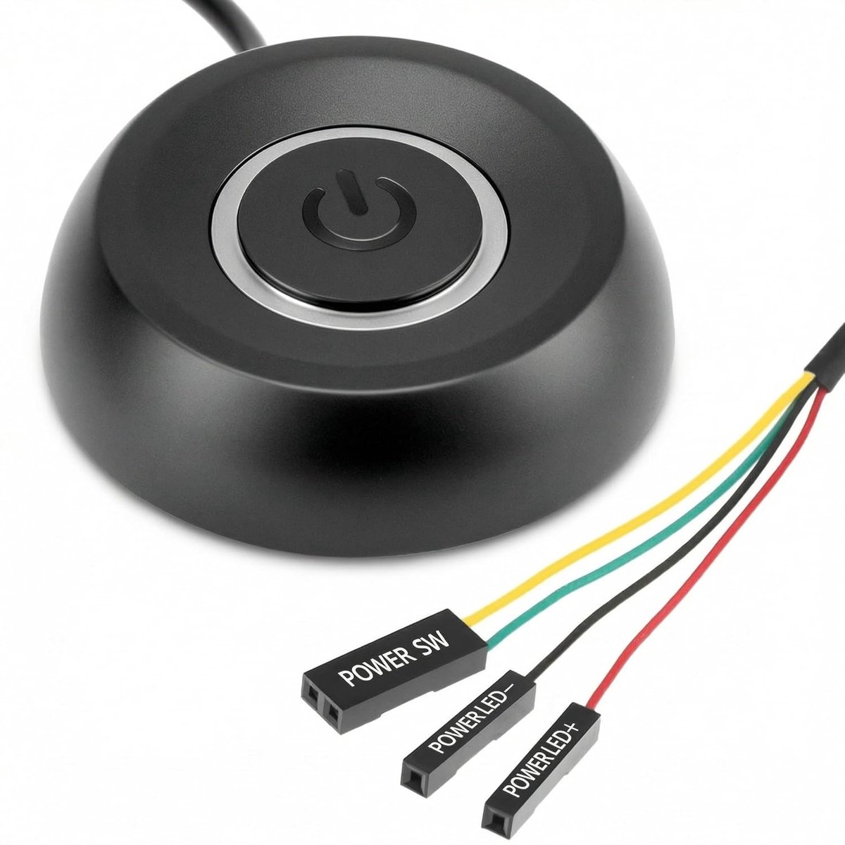 Externe PC aan/uit schakelaar met LED-display - 1,8m kabel - eenvoudig te plaatsen - ideaal voor desktop computers - ShopVlot