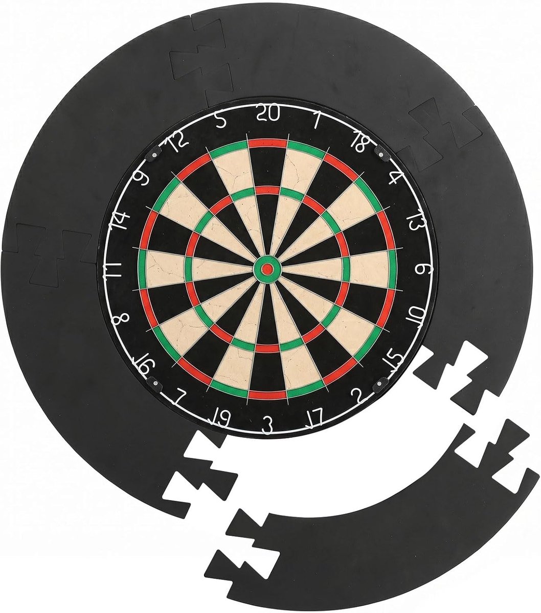 Dart beschermring Ø 45 cm - Surround met totale Ø 72 cm - Wandbescherming voor dartbord - Voorkomt schade aan muur - ShopVlot