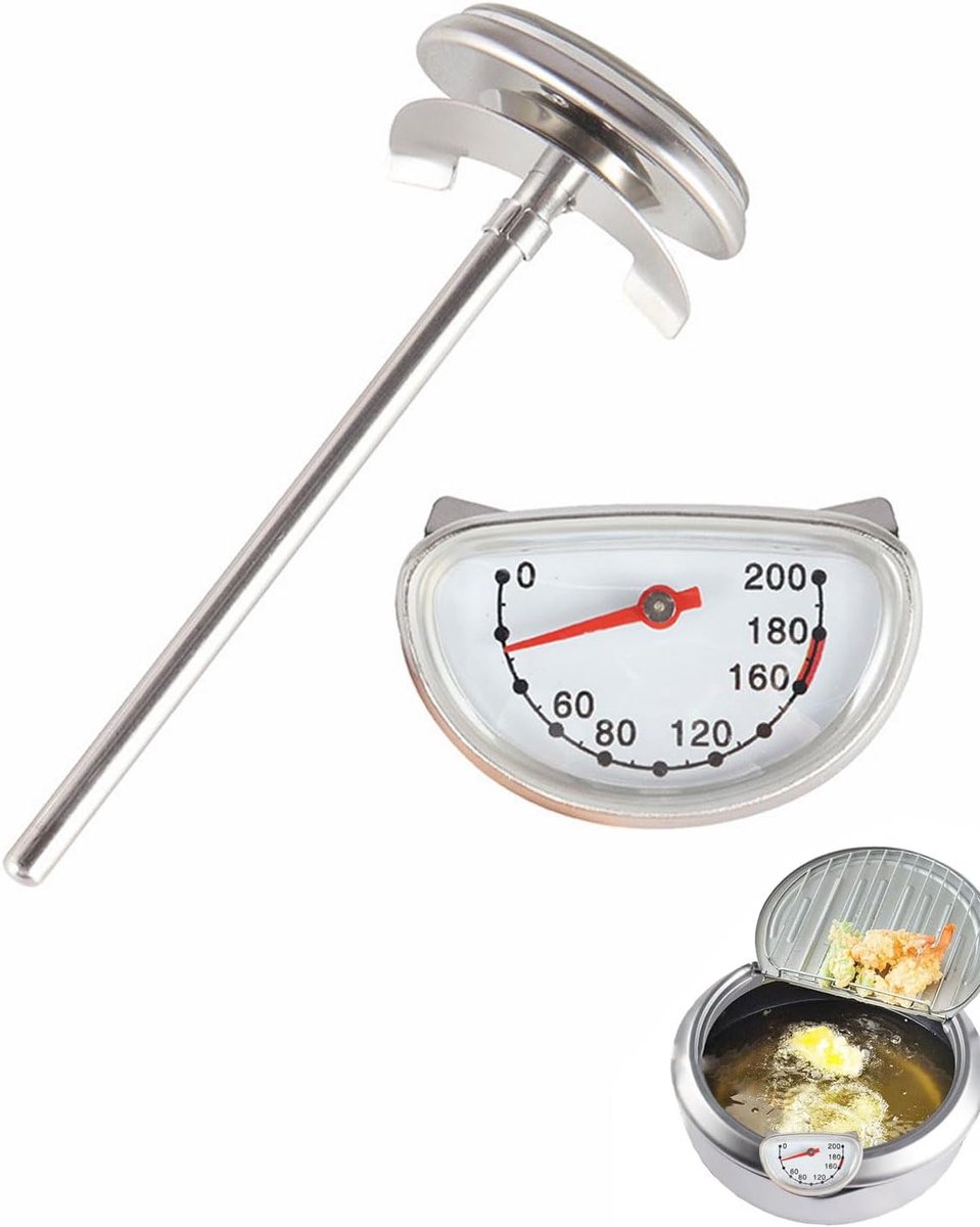 Thermometer oven 32°F-752°F - met feeler - geschikt voor omnia accessoires - ideaal voor nauwkeurig koken - ShopVlot