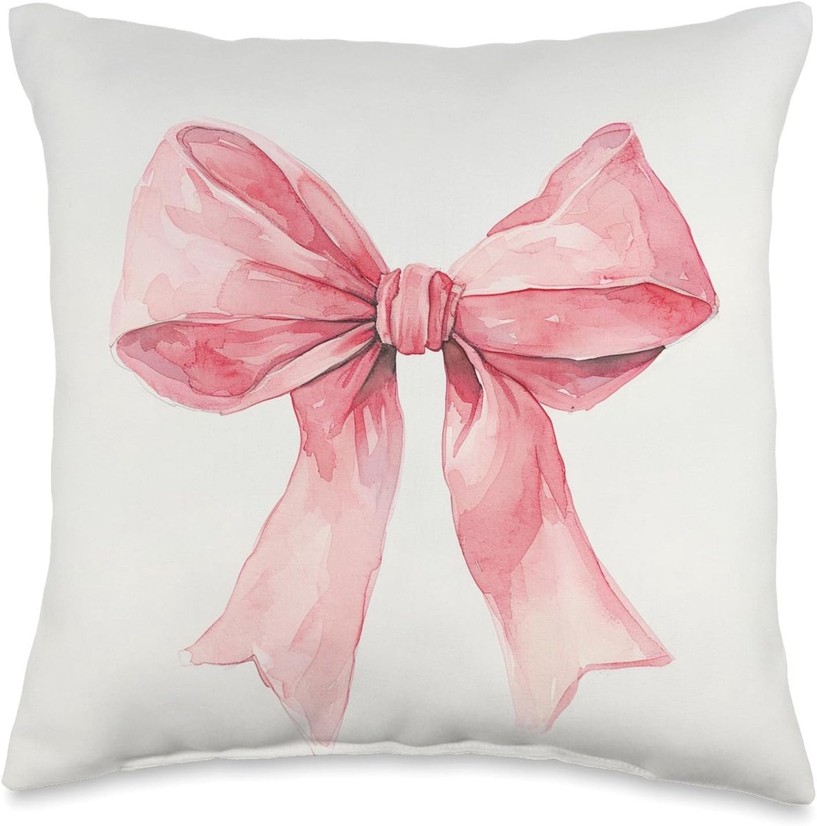 Sierkussensloop 18x18 Inch - Roze Strik - Peacheskin Stof - Perfect voor Meisjeskamers - ShopVlot