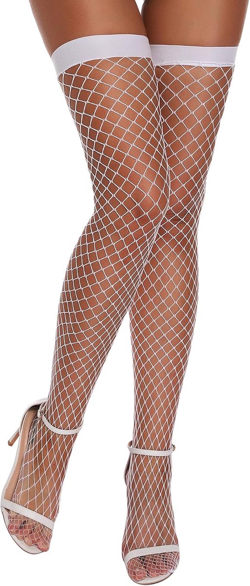 Visnetkousen voor vrouwen - Thigh high - Elastisch - Non-slip suspender - ShopVlot