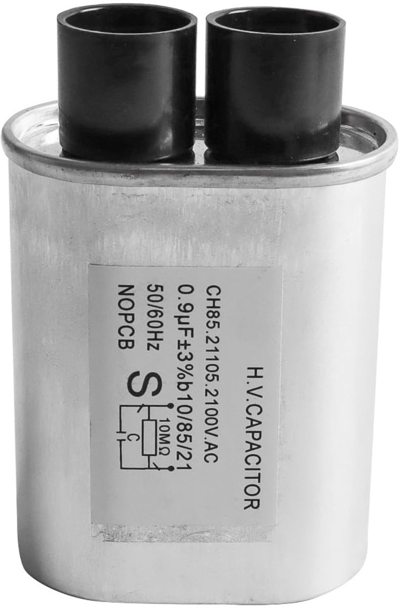 Magnetroncondensator 0,90 uF - 2100 VAC - hoogspanning - universele vervanging - ShopVlot