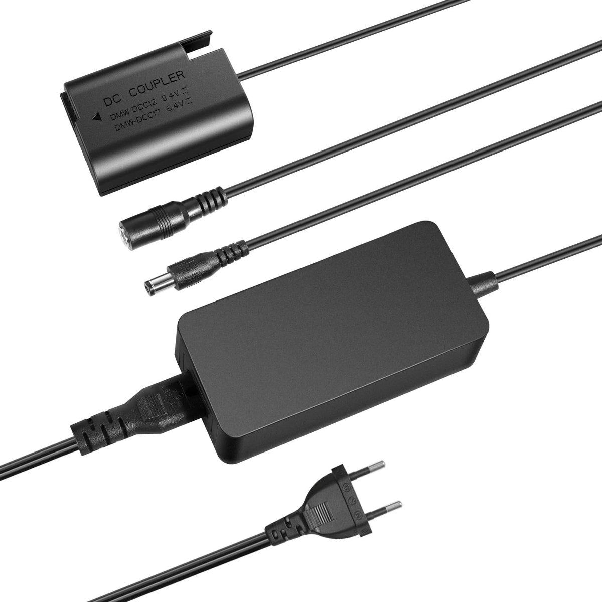 Solidchoice - DMW-BLK22 Dummy Batterij en Oplader Set voor Camera's