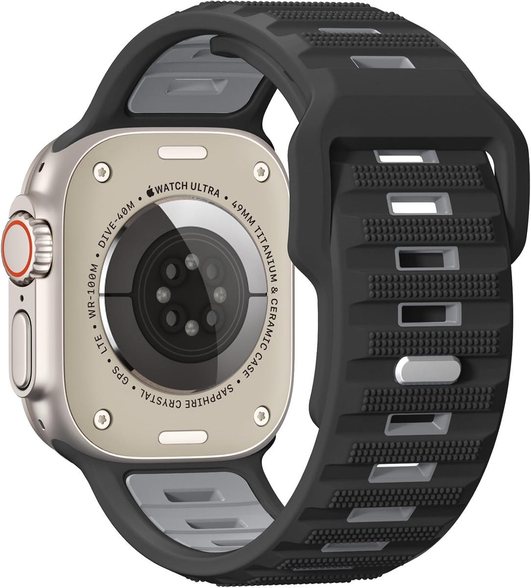 Sportband voor Apple Watch - 26 mm breed - zachte silicone - comfortabel voor dagelijks gebruik - ShopVlot